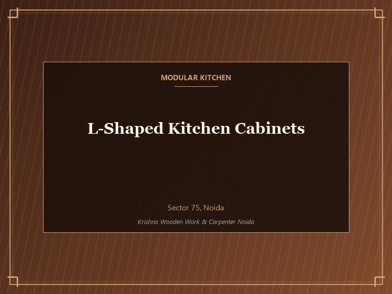Modular kitchen wooden cabinet in Noida